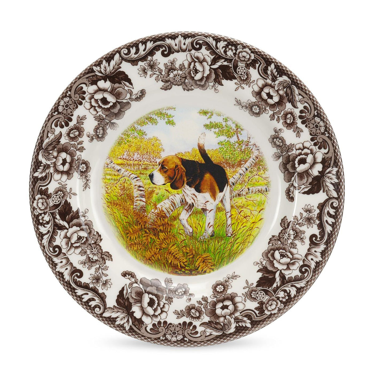Spode Woodland Beagle Salad Plate Spode - Crystal House