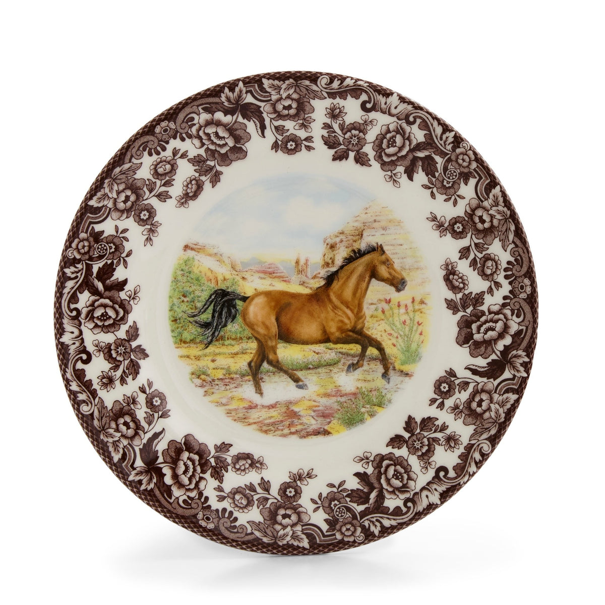 Spode Woodland Salad Plate 8 Inch, American Quarter Horse Spode - Crystal House