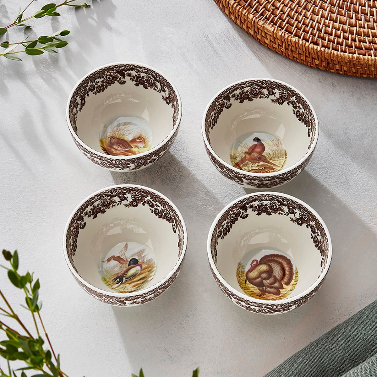 Spode Woodland Set of 4 Dip Bowls Spode - Crystal House