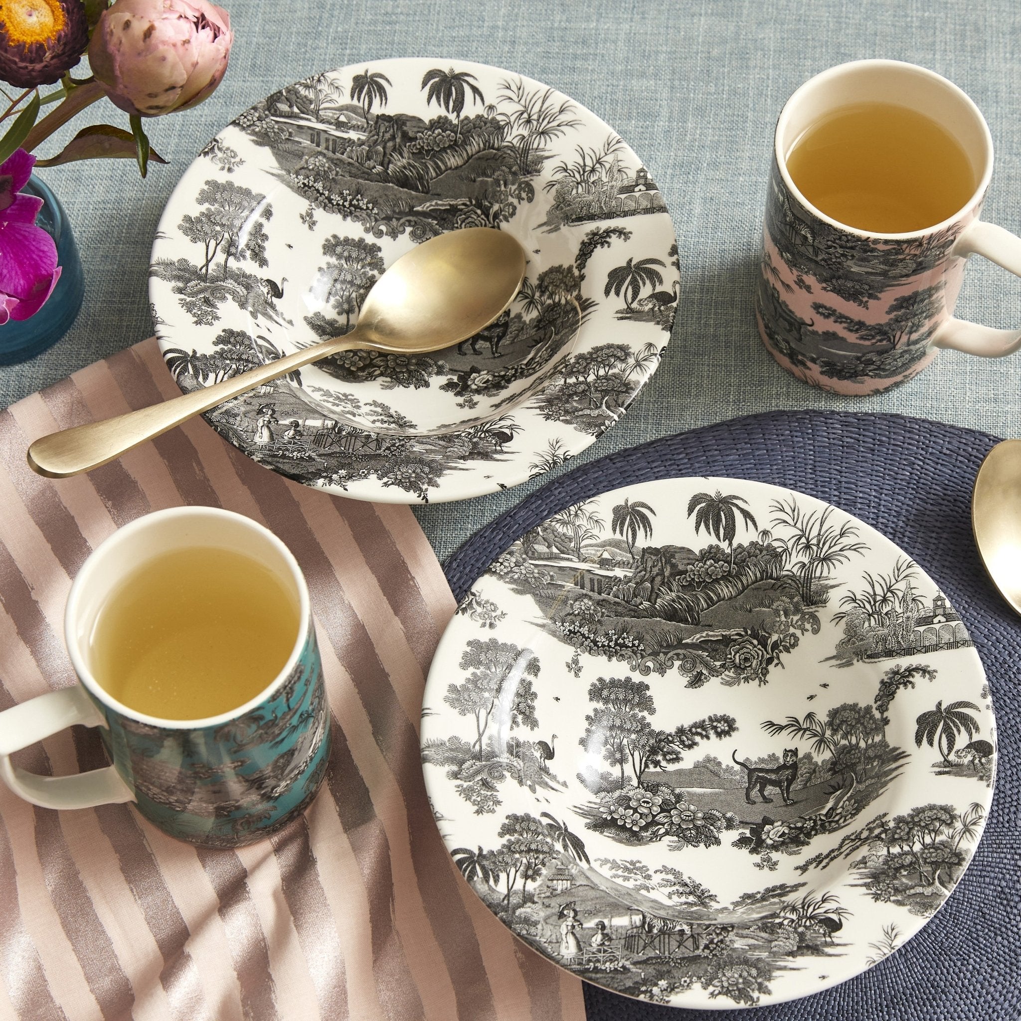 Spode Zoological Gardens Set of 4 Cereal Bowls Spode - Crystal House