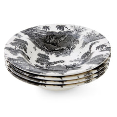 Spode Zoological Gardens Set of 4 Cereal Bowls Spode - Crystal House