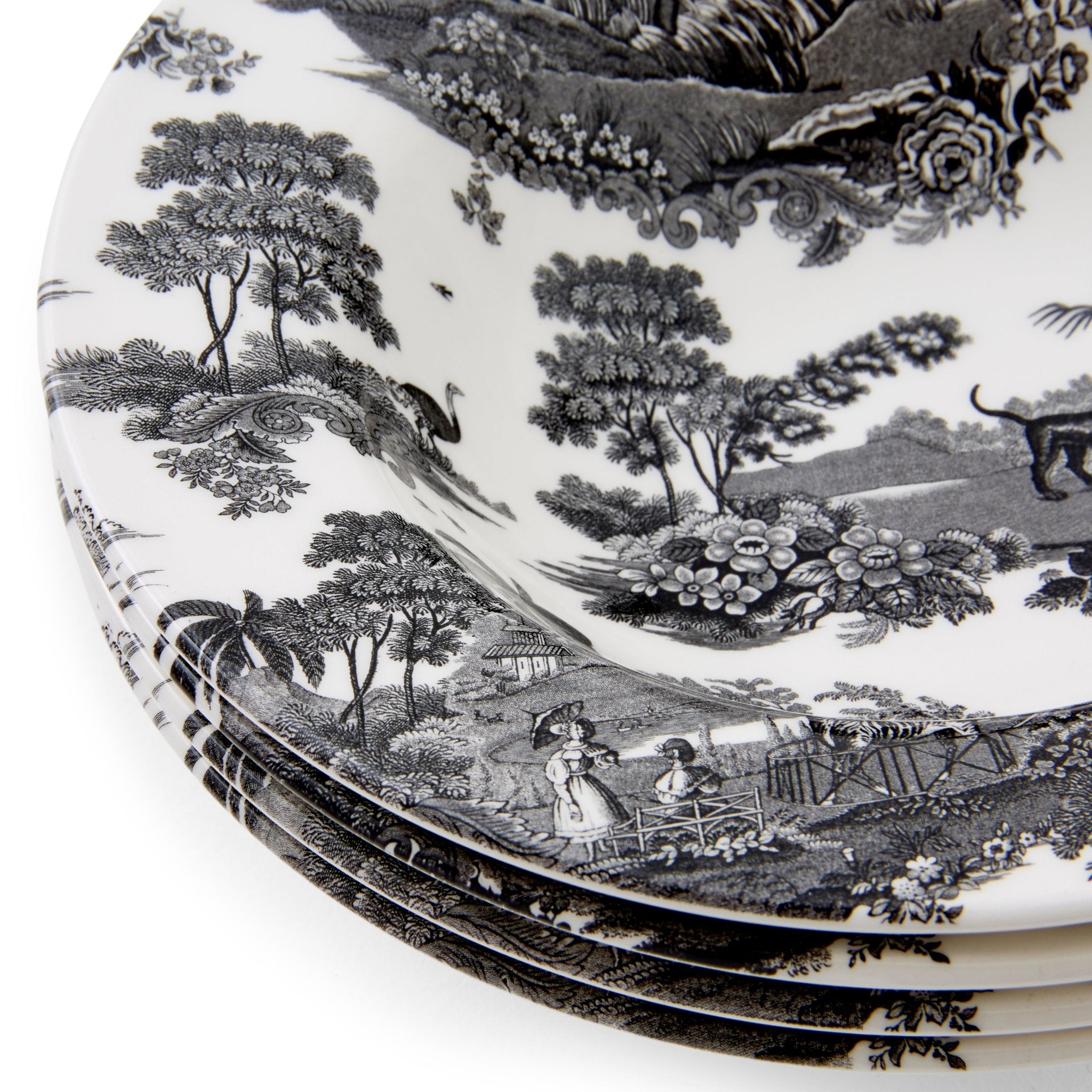 Spode Zoological Gardens Set of 4 Cereal Bowls Spode - Crystal House