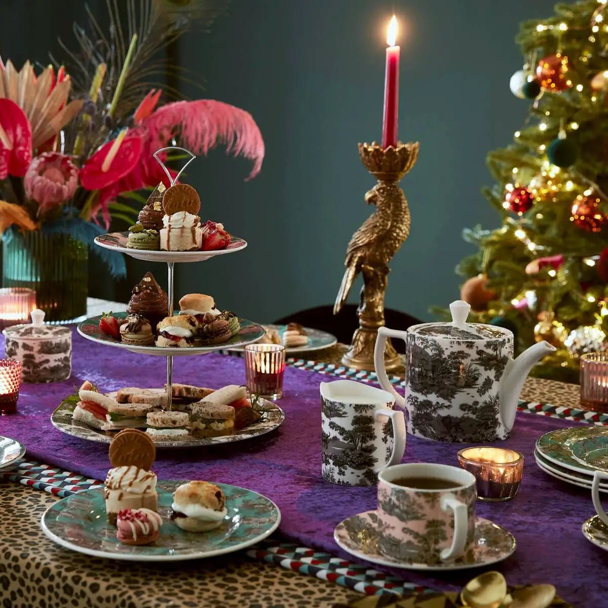 Spode Zoological Gardens Set of 4 Tea Plates Spode - Crystal House