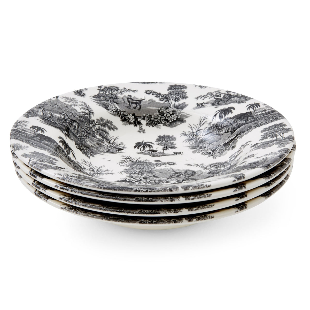 Spode Zoological Gardens Set of Pasta Bowls Spode - Crystal House