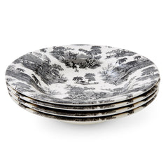 Spode Zoological Gardens Set of Pasta Bowls Spode - Crystal House