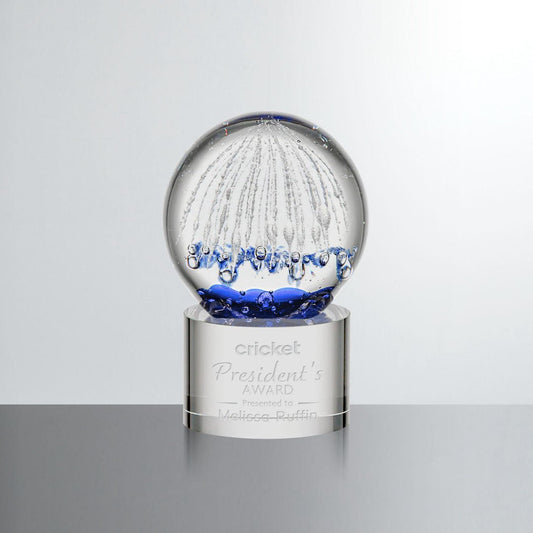 Starburst Glass Award – Corporate Recognition Trophy crystal edge - Crystal House