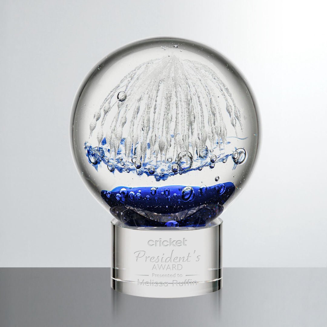 Starburst Glass Award – Corporate Recognition Trophy crystal edge - Crystal House