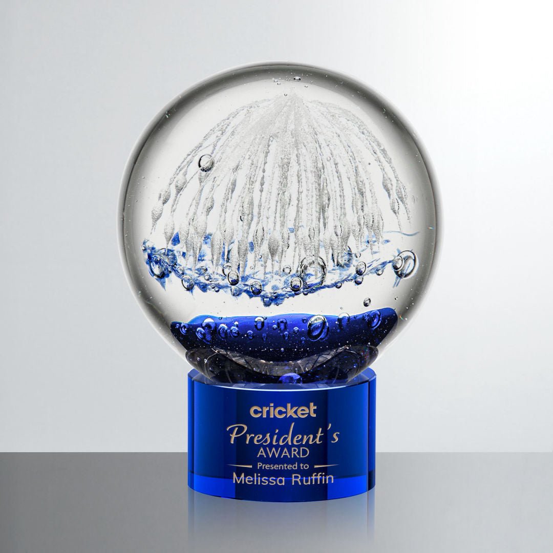Starburst Glass Award – Corporate Recognition Trophy crystal edge - Crystal House