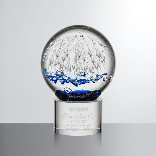 Starburst Glass Award – Corporate Recognition Trophy crystal edge - Crystal House