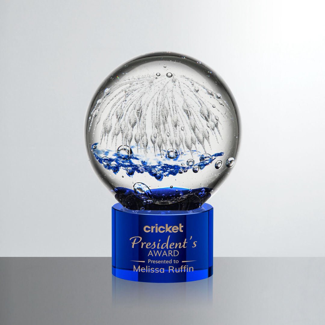 Starburst Glass Award – Corporate Recognition Trophy crystal edge - Crystal House