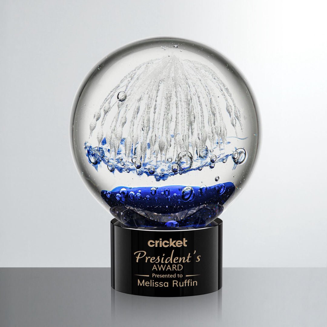 Starburst Glass Award – Corporate Recognition Trophy crystal edge - Crystal House