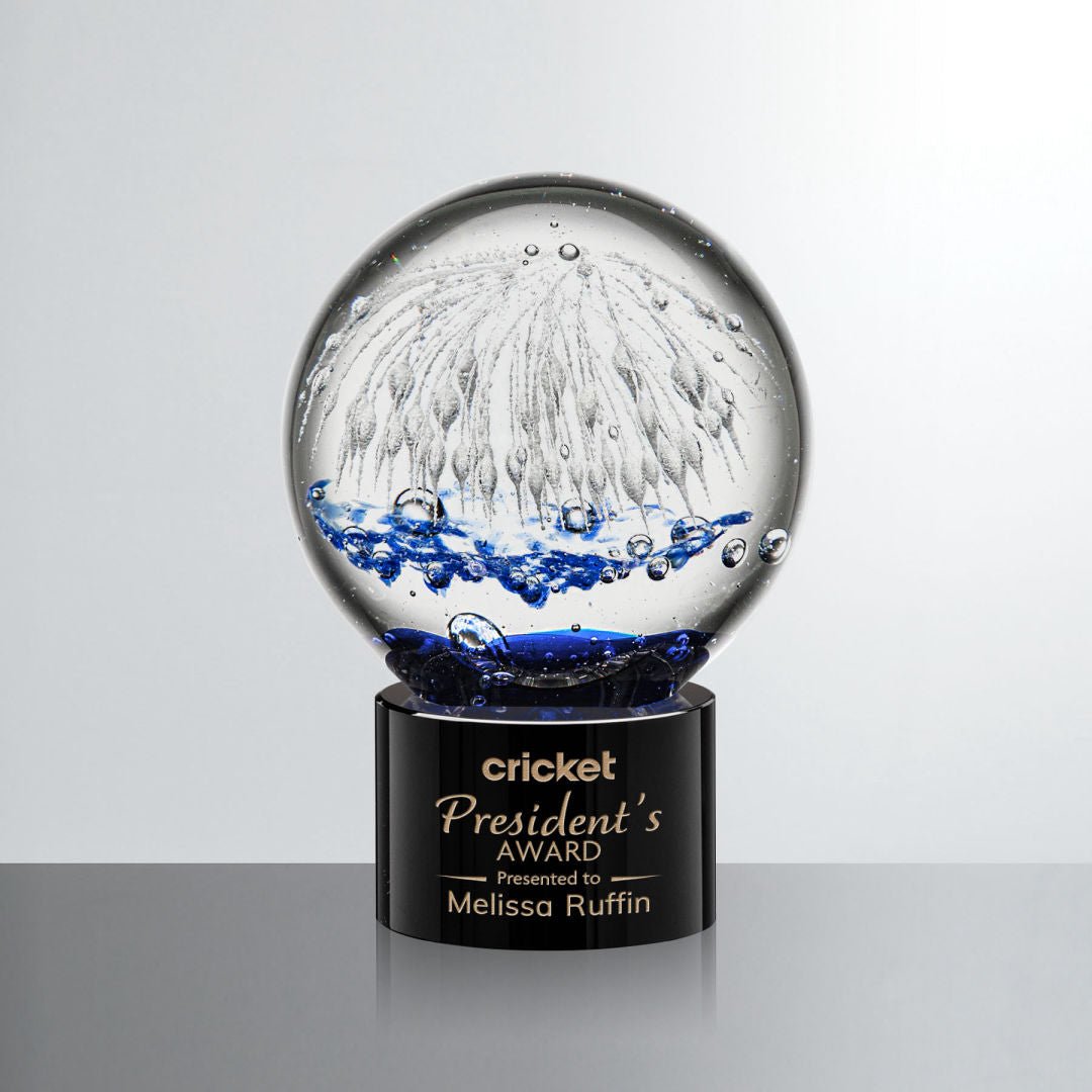 Starburst Glass Award – Corporate Recognition Trophy crystal edge - Crystal House
