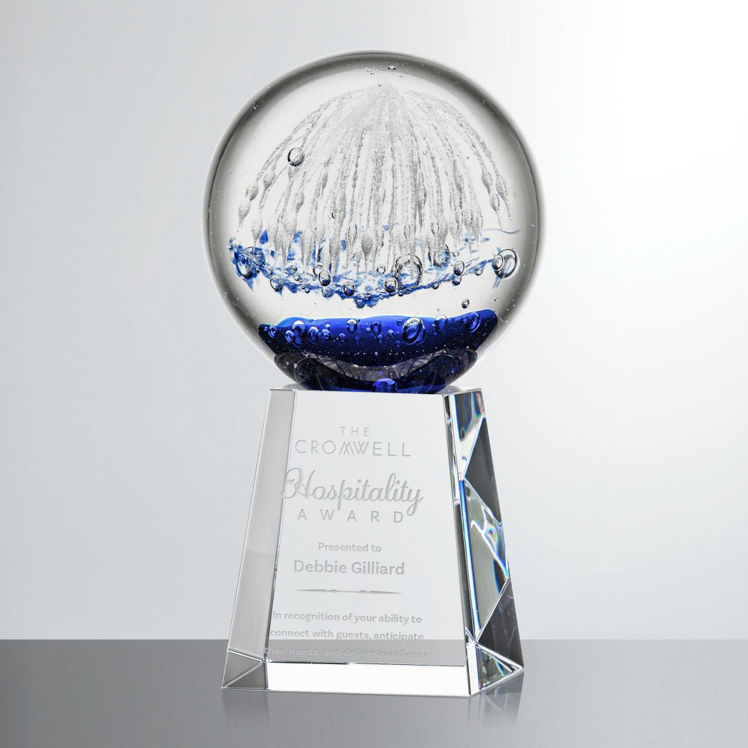 Starburst Glass Award – Luxury Corporate Trophy crystal edge - Crystal House