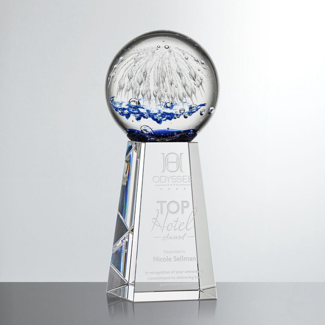 Starburst Glass Award – Luxury Corporate Trophy crystal edge - Crystal House