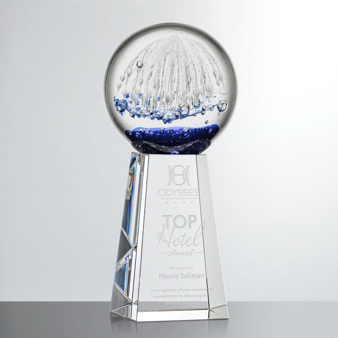 Starburst Glass Award – Luxury Corporate Trophy crystal edge - Crystal House