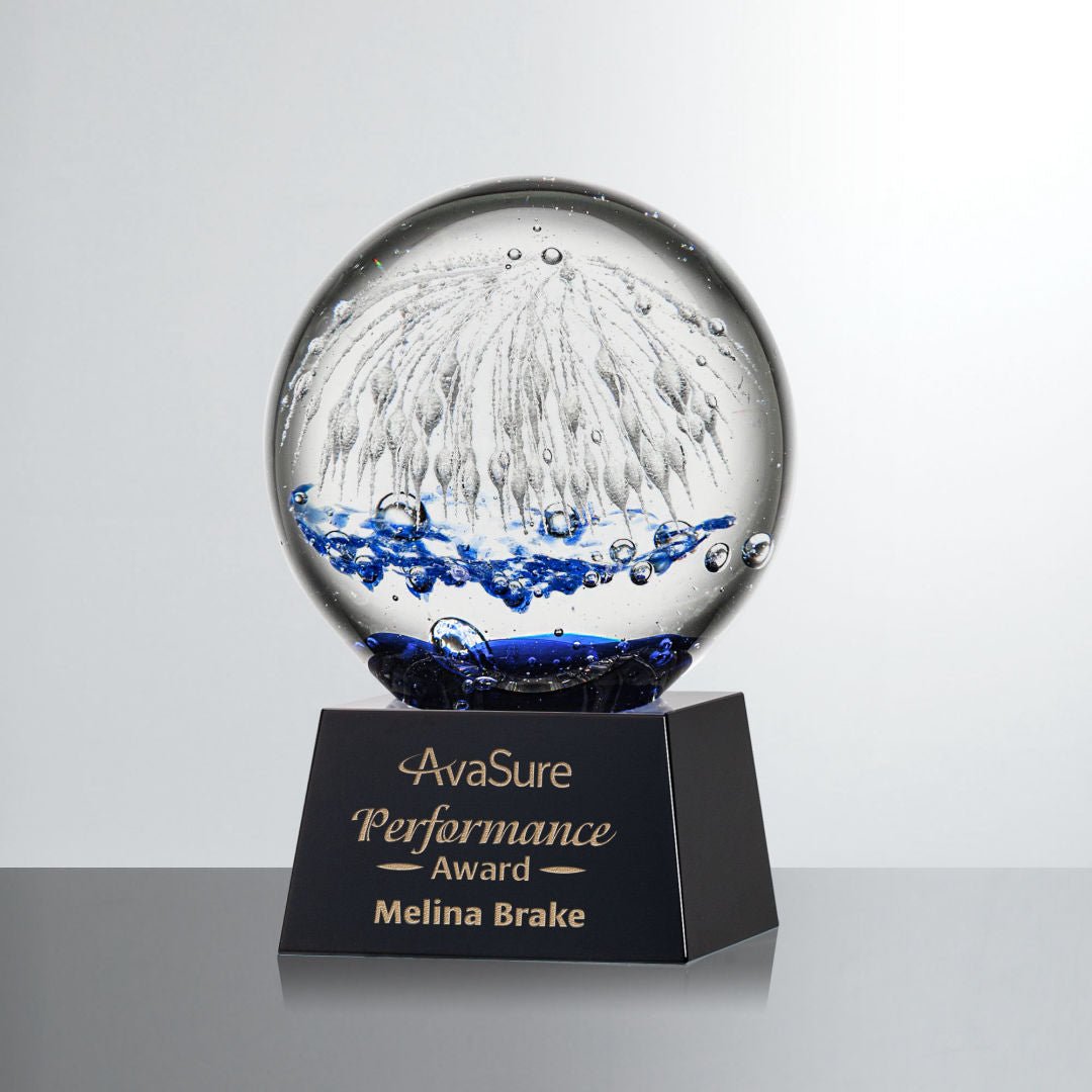 Starburst Glass Award – Luxury Corporate Trophy Crystal House - Crystal House