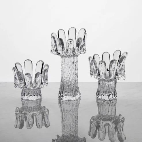 Sunflower Votive Clear Large Kosta Boda - Crystal House