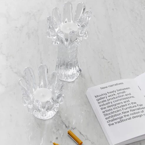 Sunflower Votive Clear Small Kosta Boda - Crystal House