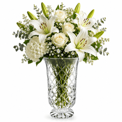 TALL HURRICANE Luxury Crystal Vase Home Decor - Premium Gift Crystal House - Prism - Crystal House