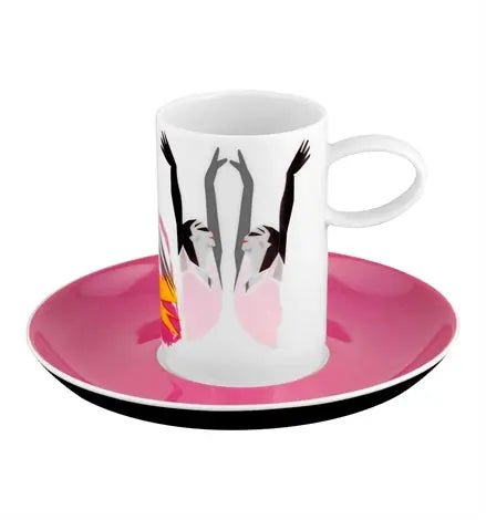 TCHAIKOVSKY SET 4 COFFEE CUPS & SAUCERS Vista Alegre