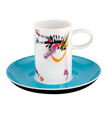 TCHAIKOVSKY SET 4 COFFEE CUPS & SAUCERS Vista Alegre
