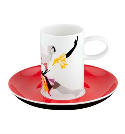 TCHAIKOVSKY SET 4 COFFEE CUPS & SAUCERS Vista Alegre