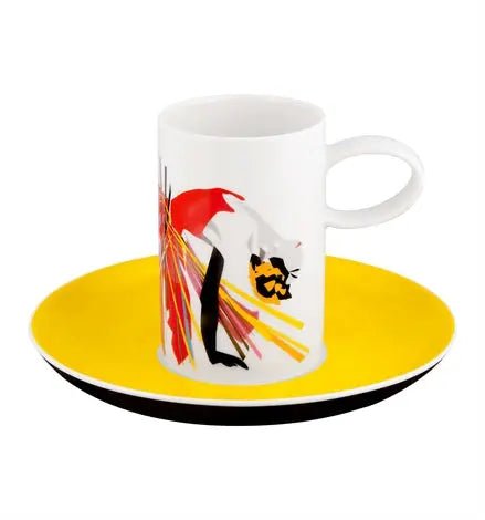 TCHAIKOVSKY SET 4 COFFEE CUPS & SAUCERS Vista Alegre