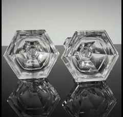 Tiffany & Co. Crystal Candlesticks, Pair Crystal House - Replacements