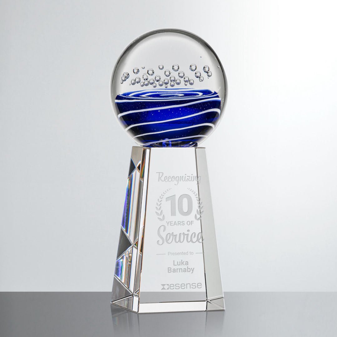 Tranquility Crystal Award – Corporate Recognition Gift crystal edge - Crystal House