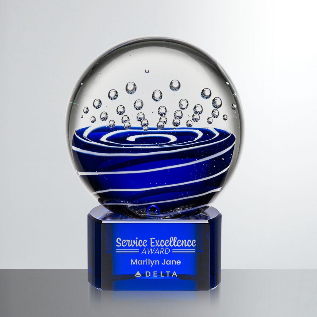 Tranquility Crystal Award – Luxury Recognition Trophy crystal edge - Crystal House