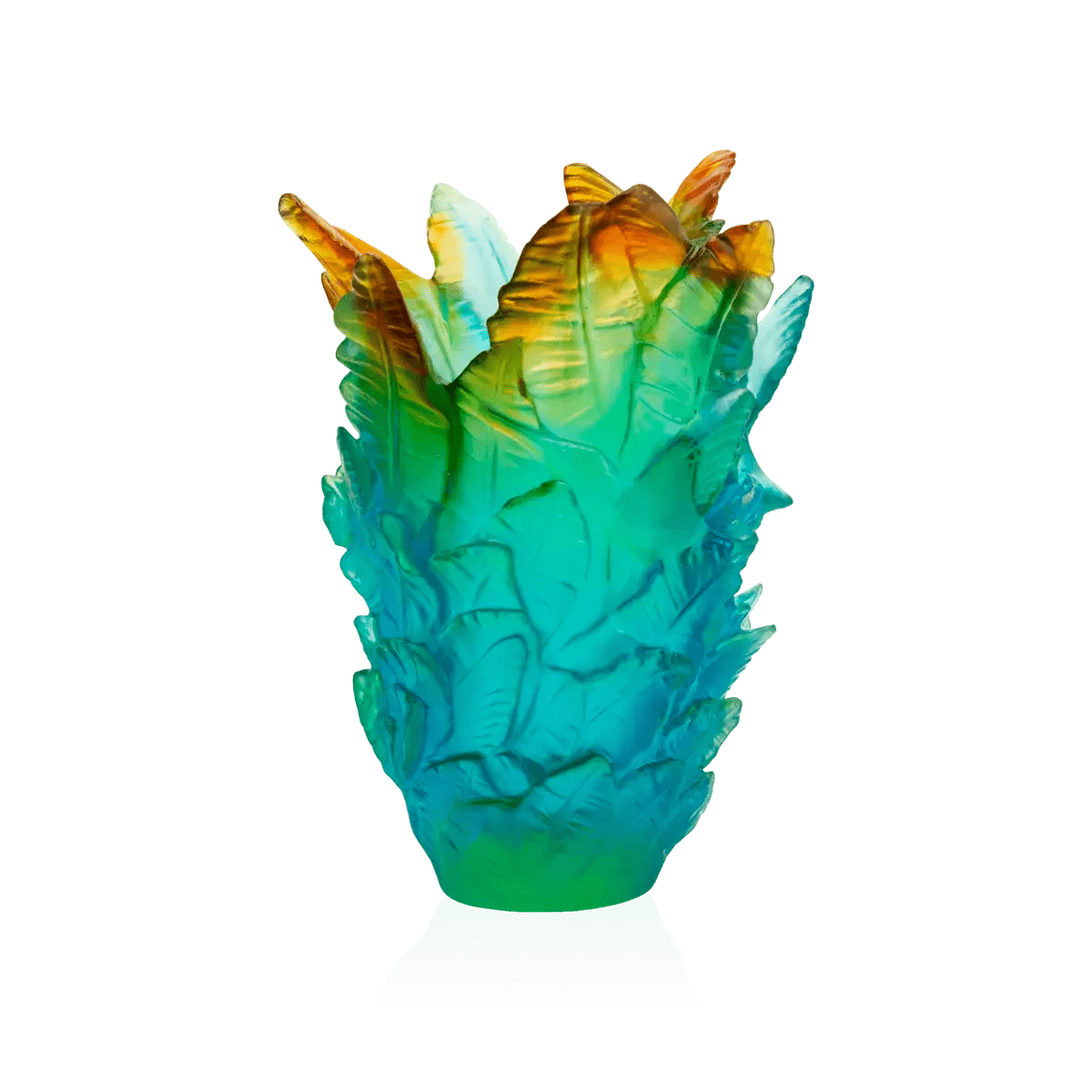 Tropical Voyage Leopard Small Vase Daum