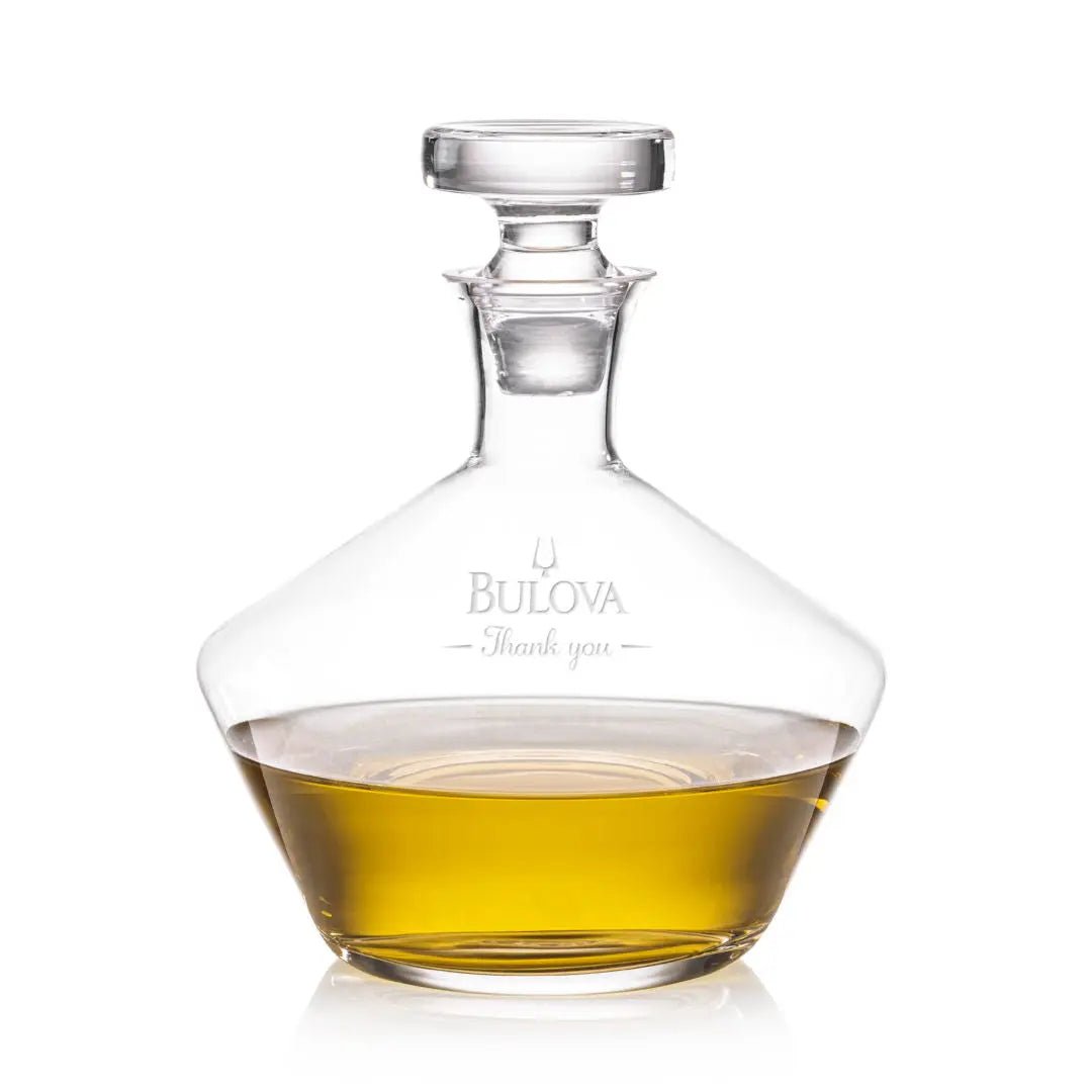 Tucson Decanter & OTR Set Crystal House 