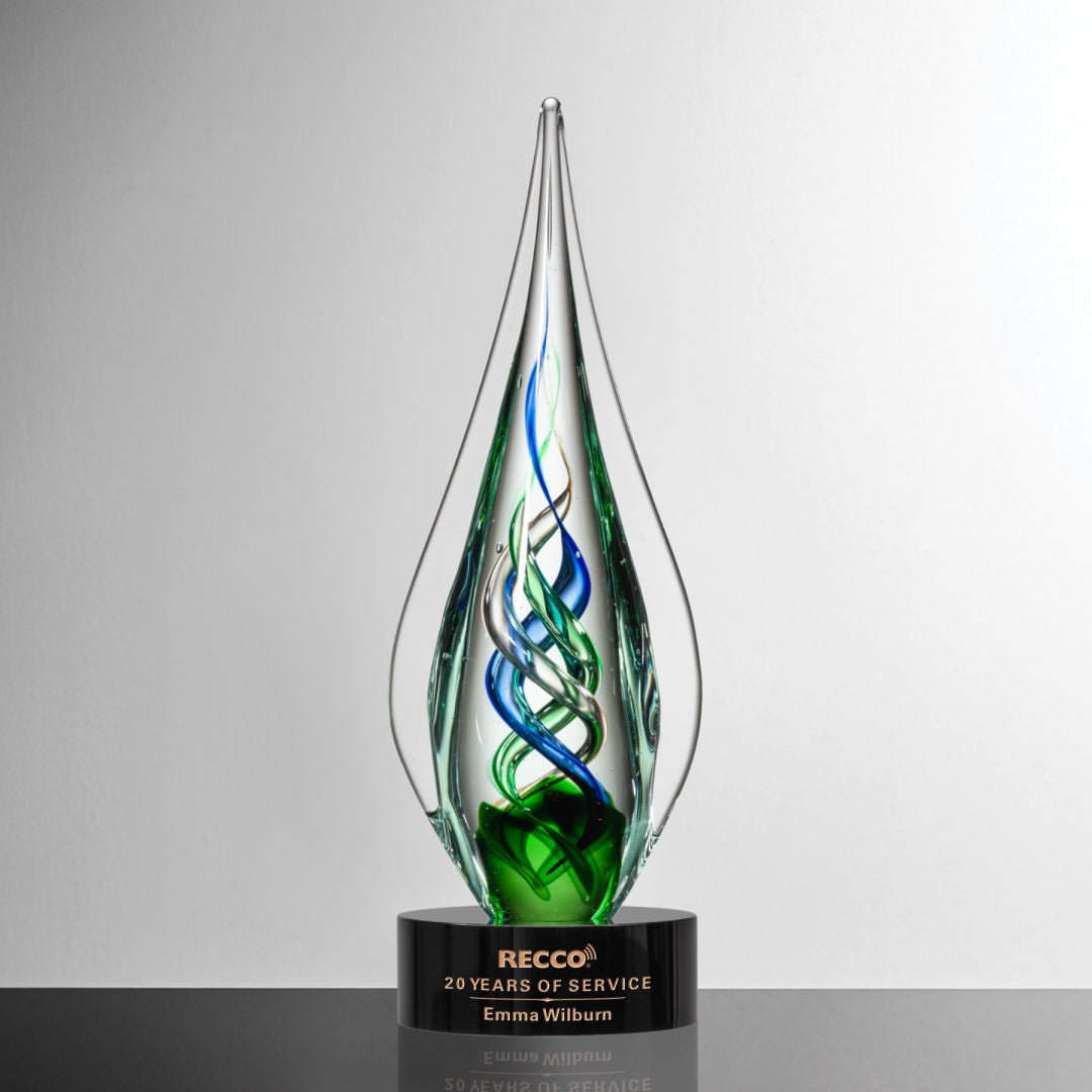 Turino Crystal Award – Luxury Corporate Trophy crystal edge - Crystal House