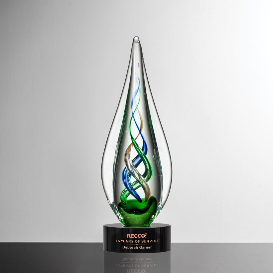 Turino Crystal Award – Luxury Corporate Trophy crystal edge - Crystal House