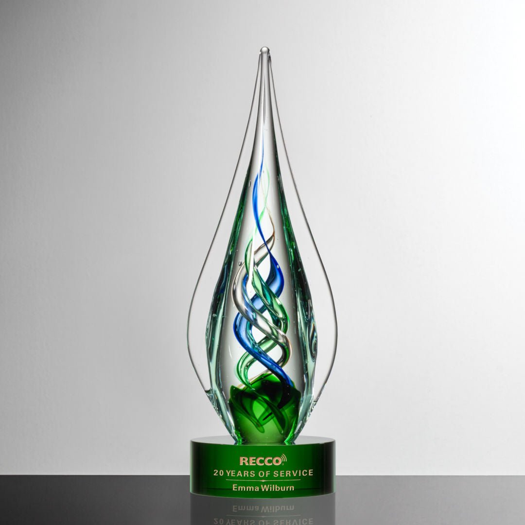 Turino Crystal Award – Luxury Corporate Trophy crystal edge - Crystal House