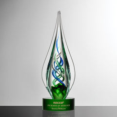 Turino Crystal Award – Luxury Corporate Trophy crystal edge - Crystal House