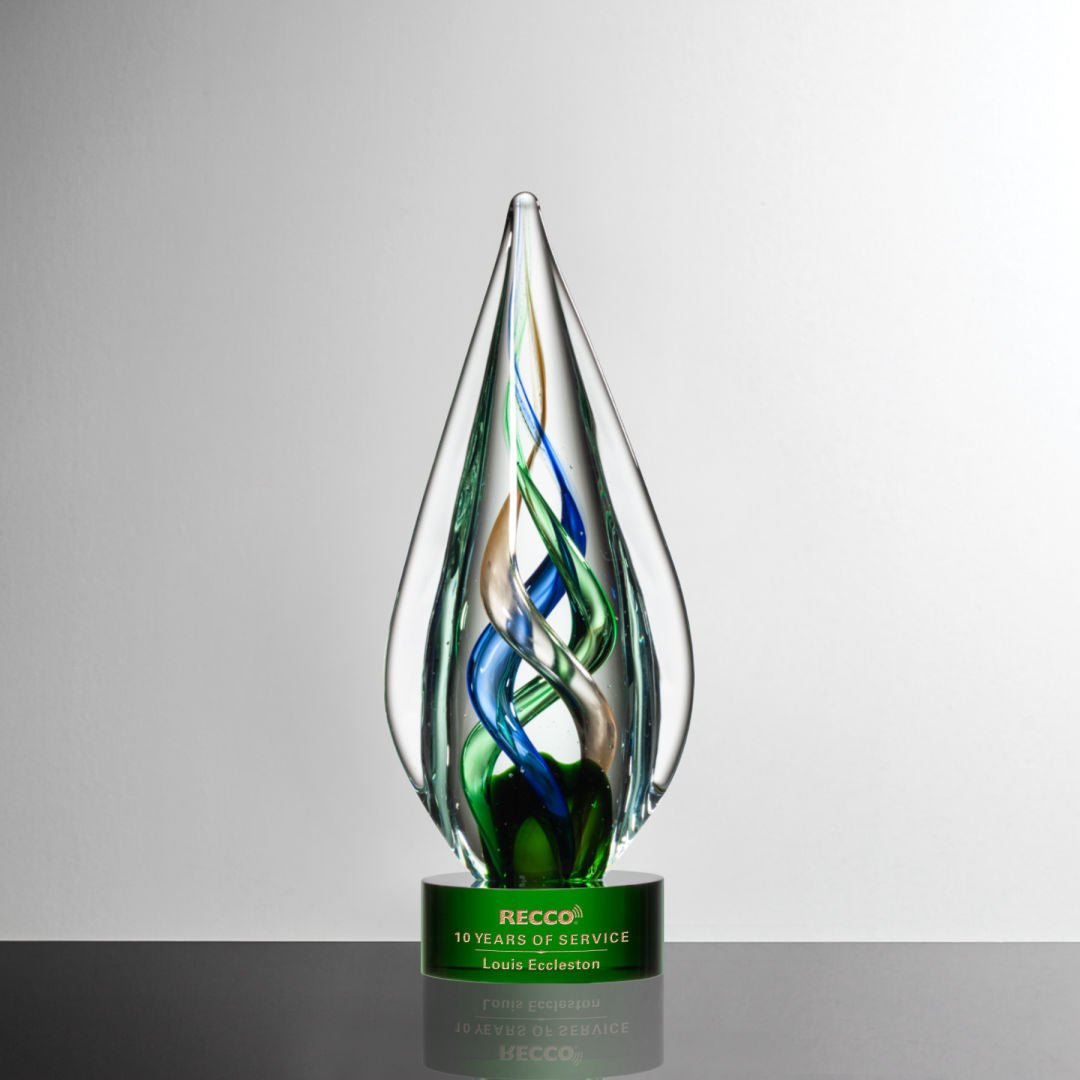 Turino Crystal Award – Luxury Corporate Trophy crystal edge - Crystal House