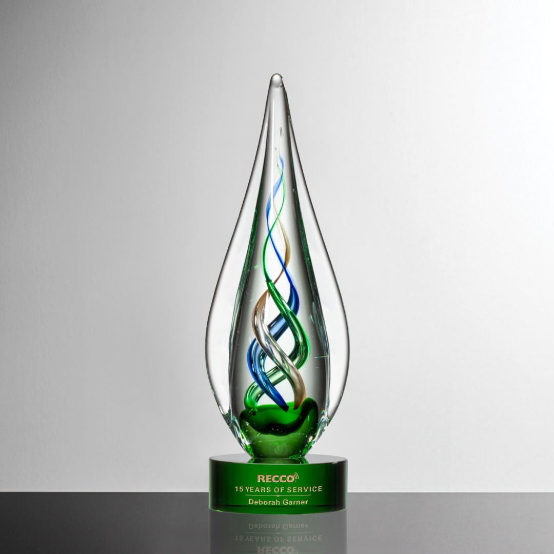 Turino Crystal Award – Luxury Corporate Trophy crystal edge - Crystal House