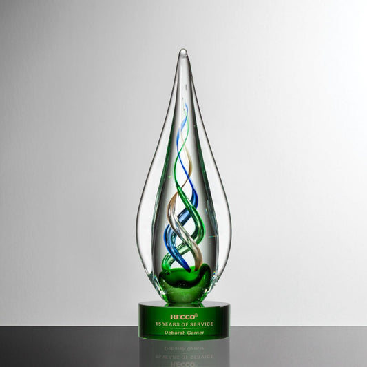 Turino Crystal Award – Luxury Corporate Trophy crystal edge - Crystal House
