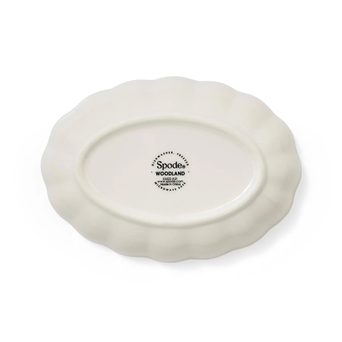 Turkey Oval Fluted Dish Spode