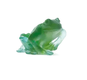Turquoise Frog Daum