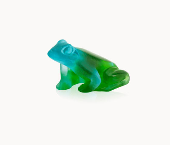 Turquoise Frog Daum - Crystal House
