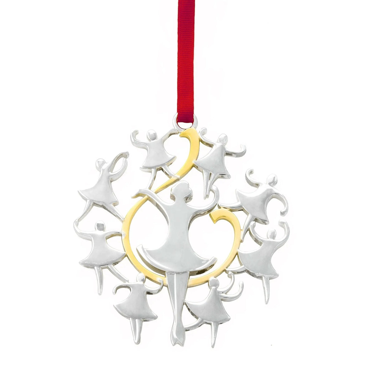 Twelve Days of Christmas: Nine Ladies Dancing Ornament Nambé