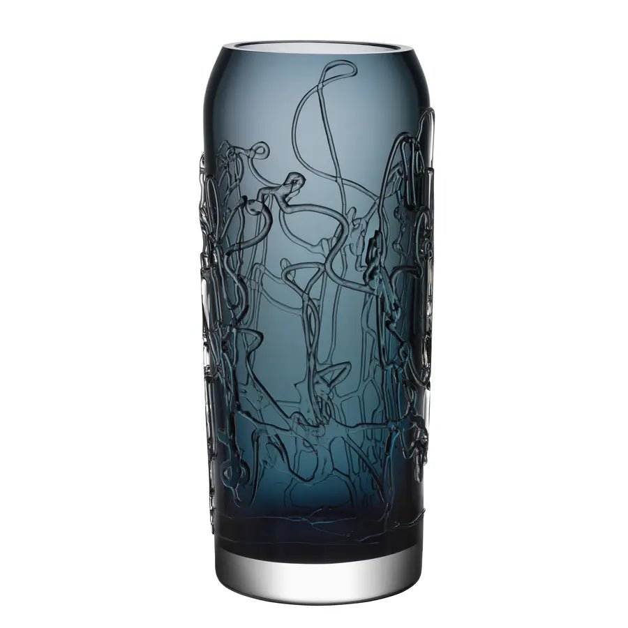 Twine Blue Vase Large Kosta Boda
