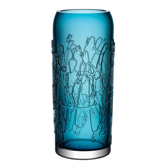 Twine Blue Vase Large Kosta Boda