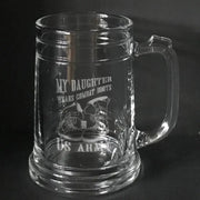 US Army boots on beer mug Crystal House 