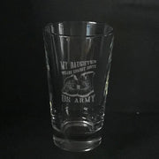 US Army custom boots- pint glass Crystal House 