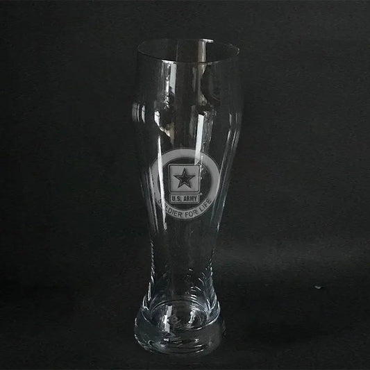 US Army retired soldier for life- pilsner Crystal House  