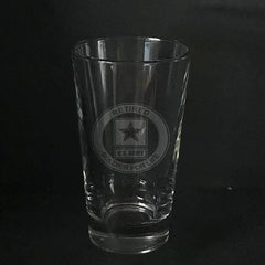 US Army retired soldier for life-pint glass Crystal House