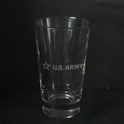US Army star logo - pint glass